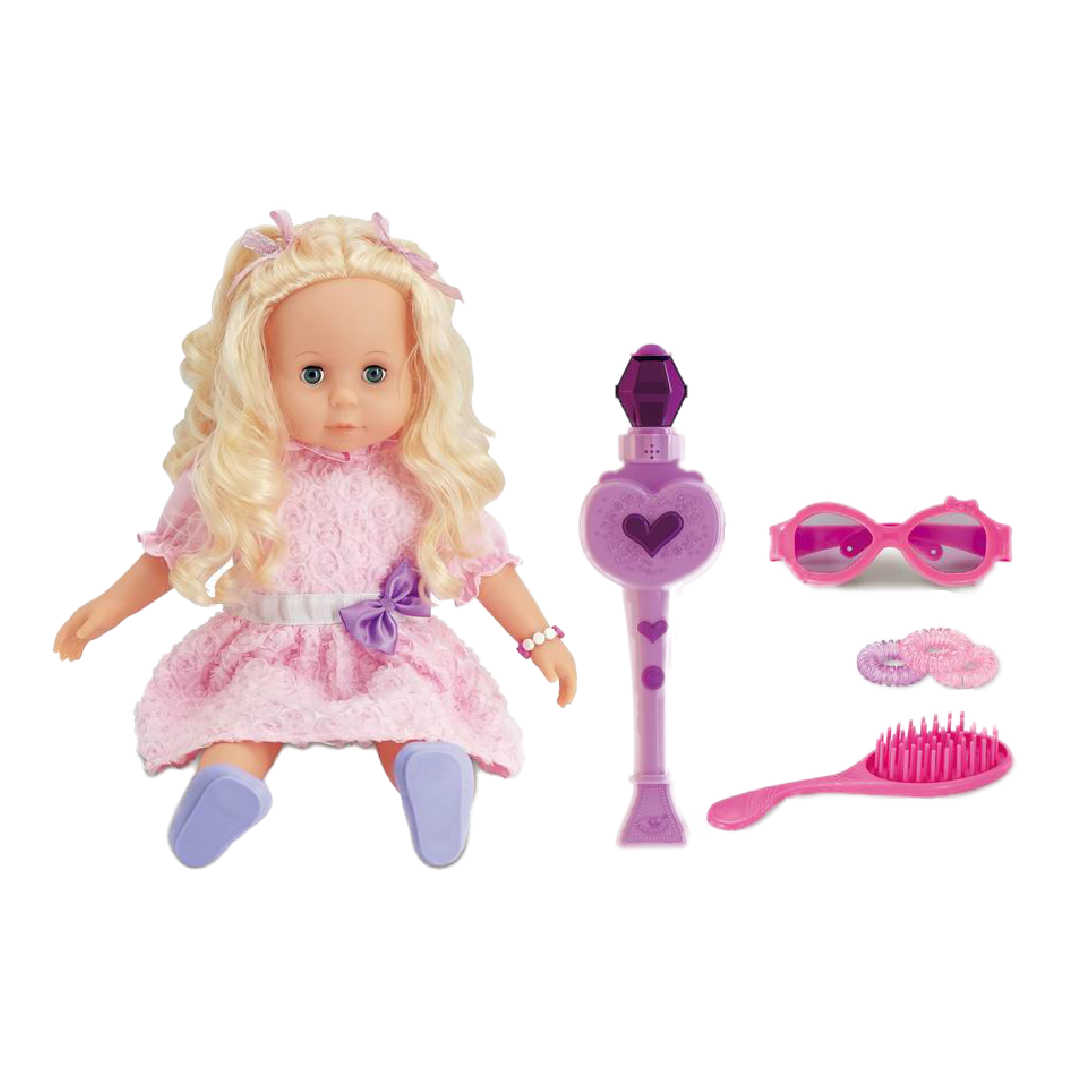 GIRL DOLL WITH MAGIC WAND SET