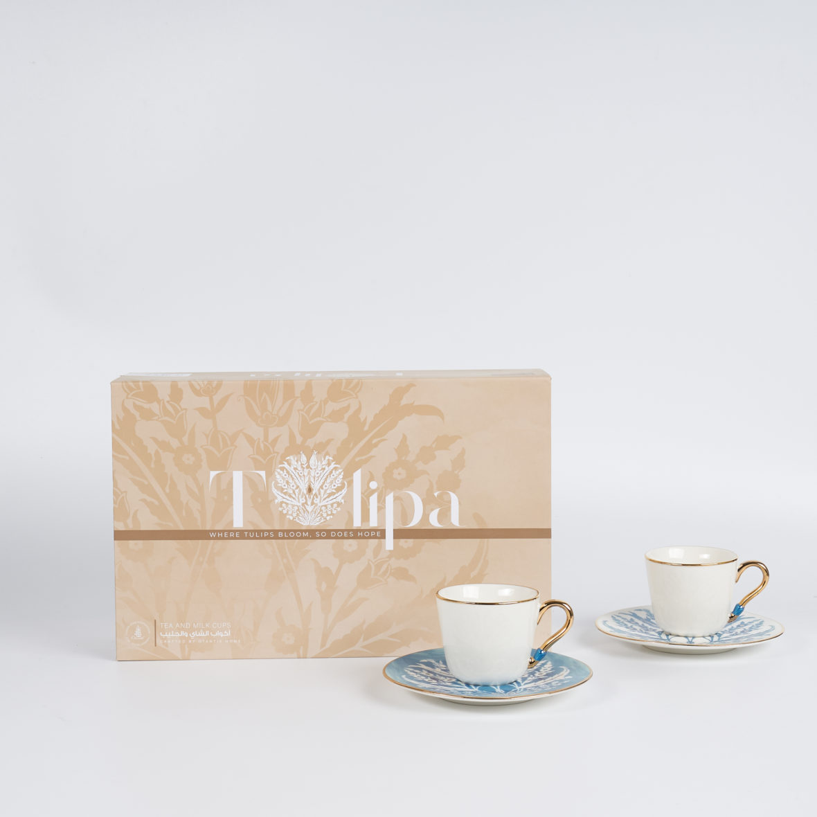Tea Porcelain Set 12 Pcs From Tolipa – Blue
