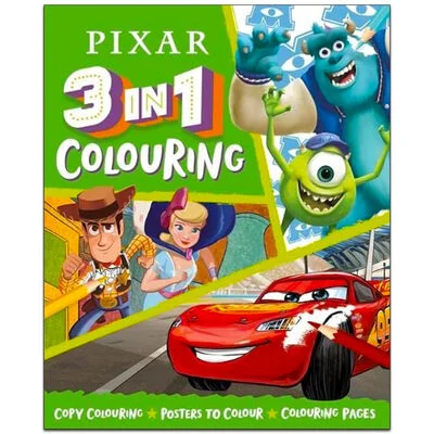 Pixar: 3 in 1 Coloring